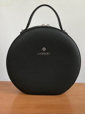 LAMBERT Large Black Round 3-in1 Purse